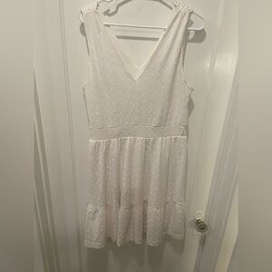 LOFT Ivory Sleeveless Dress